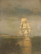 Carl Wilhelm Barth For regnbygen France oil painting artist